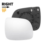Right Side Heated White Mirror Glass for Audi Q7 (2010–2014)