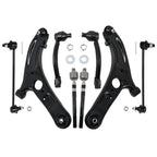 8Pcs Front Lower Control Arm Tie Rod End Sway Bar for Hyundai Elantra (2011–2016)