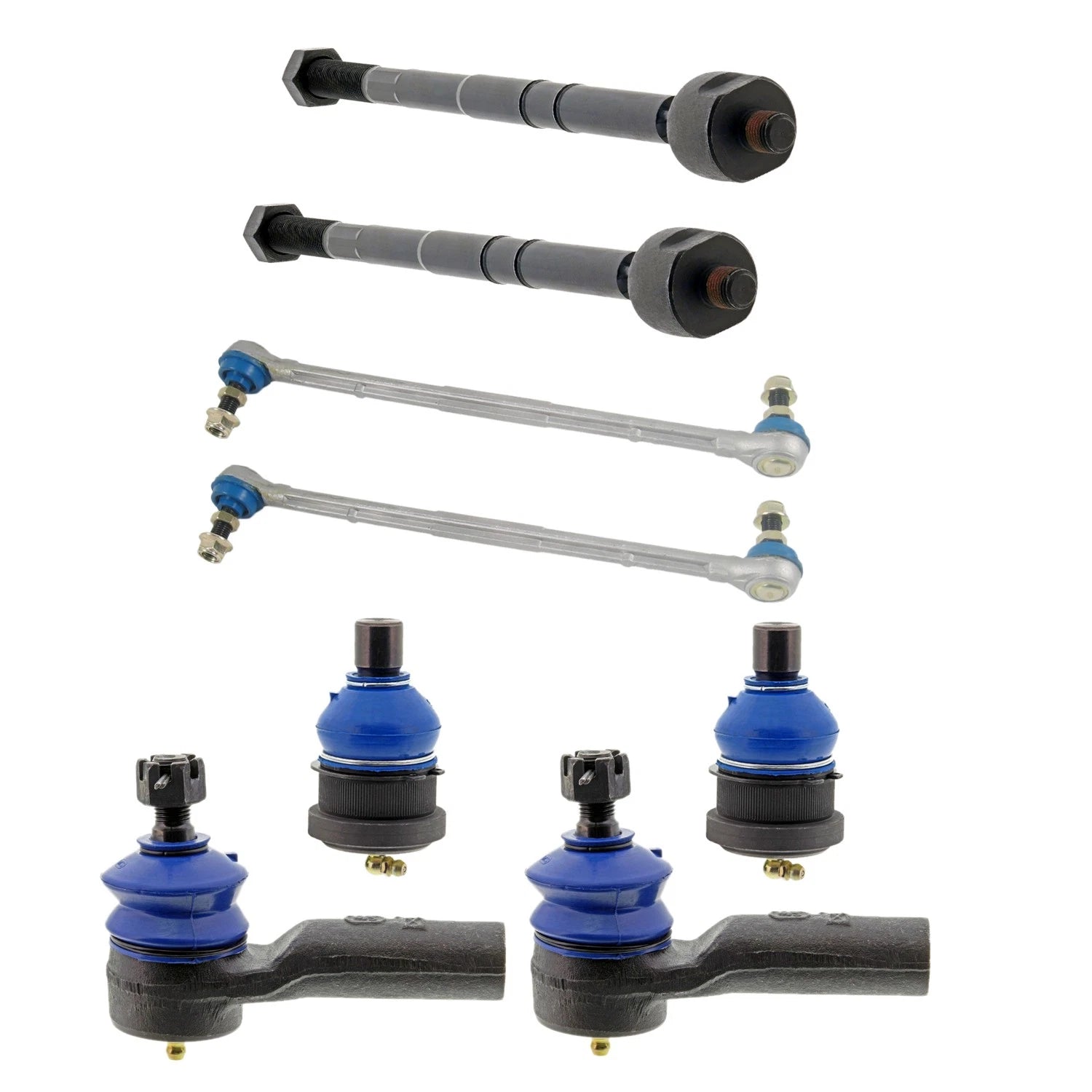 Set of 2 Mevotech Supreme Front Inner Outer Tie Rod Ends for Tribute Mariner (2001–2006)