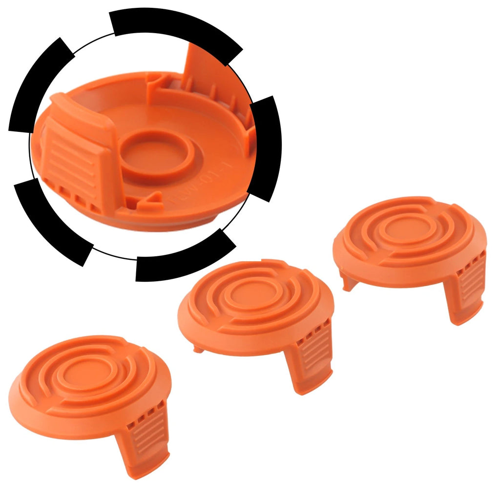 3X String Trimmer Spool Cap Cover for WORX WG165 WG175 WG180 WG184 WG191