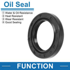 Set of 5 Oil Seal Rotary Shaft Seal Nitrile Rubber 25x37x6mm