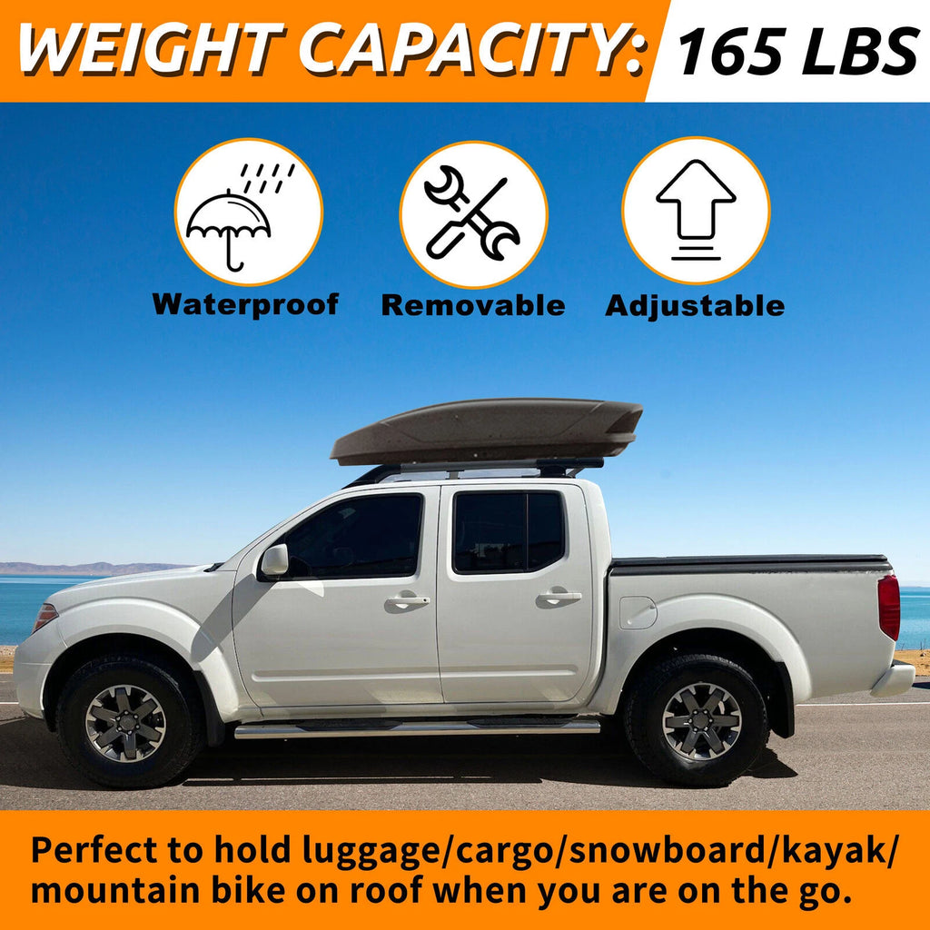 Roof Rack Rail Luggage Carrier for Nissan Frontier (2005–2022) Aluminum
