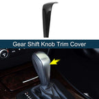 ABS Gear Shift Knob Cover Sticker for BMW 1 3 Series Z4 X1 (E90 E92) Black
