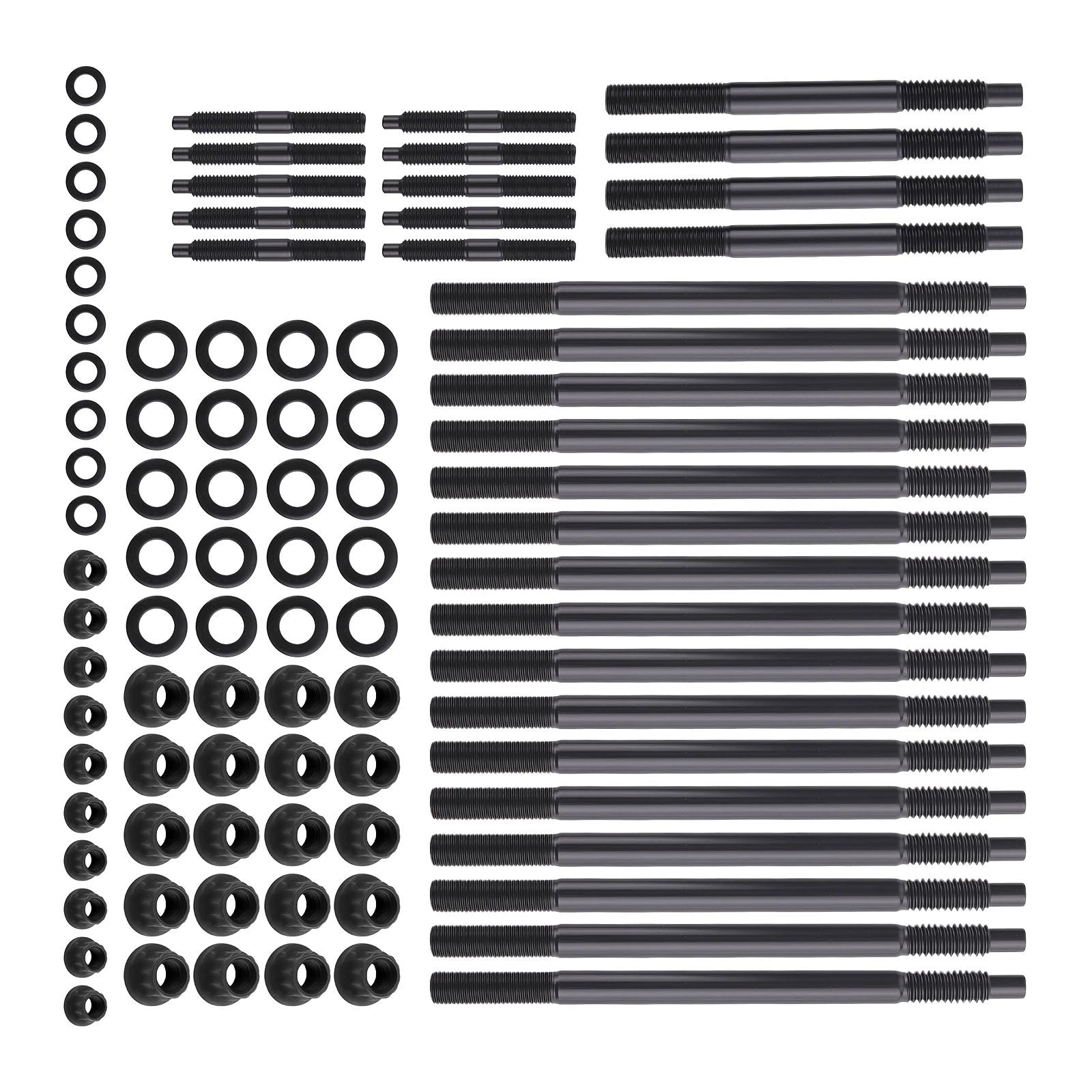 Engine Head Stud Kit for Chevy Camaro Pontiac (1998–2002) Black Oxide