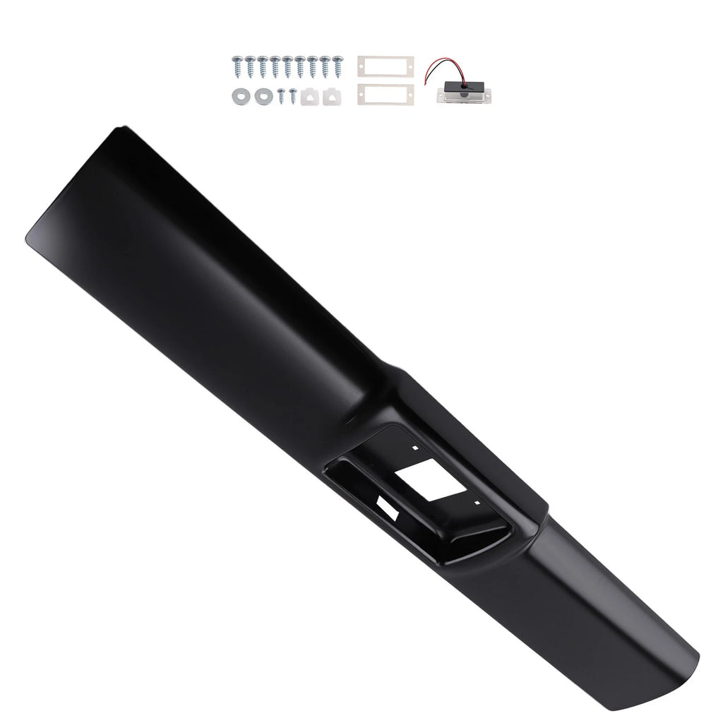 Rear Bumper Roll Pan for Chevrolet C3500/K3500 (1988–1998) Steel Black