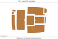 EVA Foam Teak Deck Floor for Sea Ray 210 Overnighter (2011)