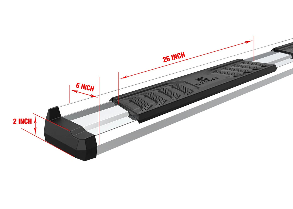 Chrome Nerf Bar Steps for Toyota Tundra Regular Cab (2007-2017)