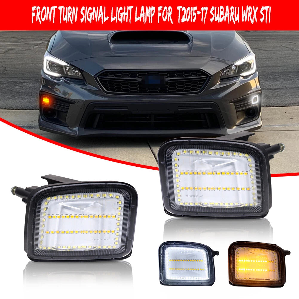 Sequential Switchback LED Front DRL Signal Lights for Subaru WRX STI (2015–2021)