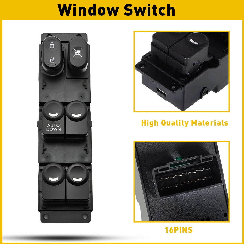 Driver Door Master Power Window Switch for Hyundai Accent (2011–2017)