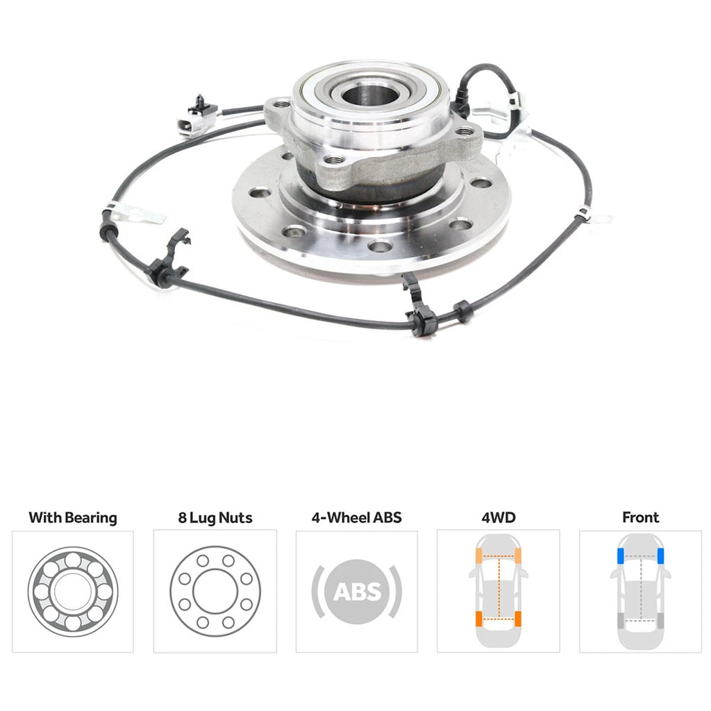 4WD ABS Wheel Hubs for Ram Truck (Front Passenger Right Side)