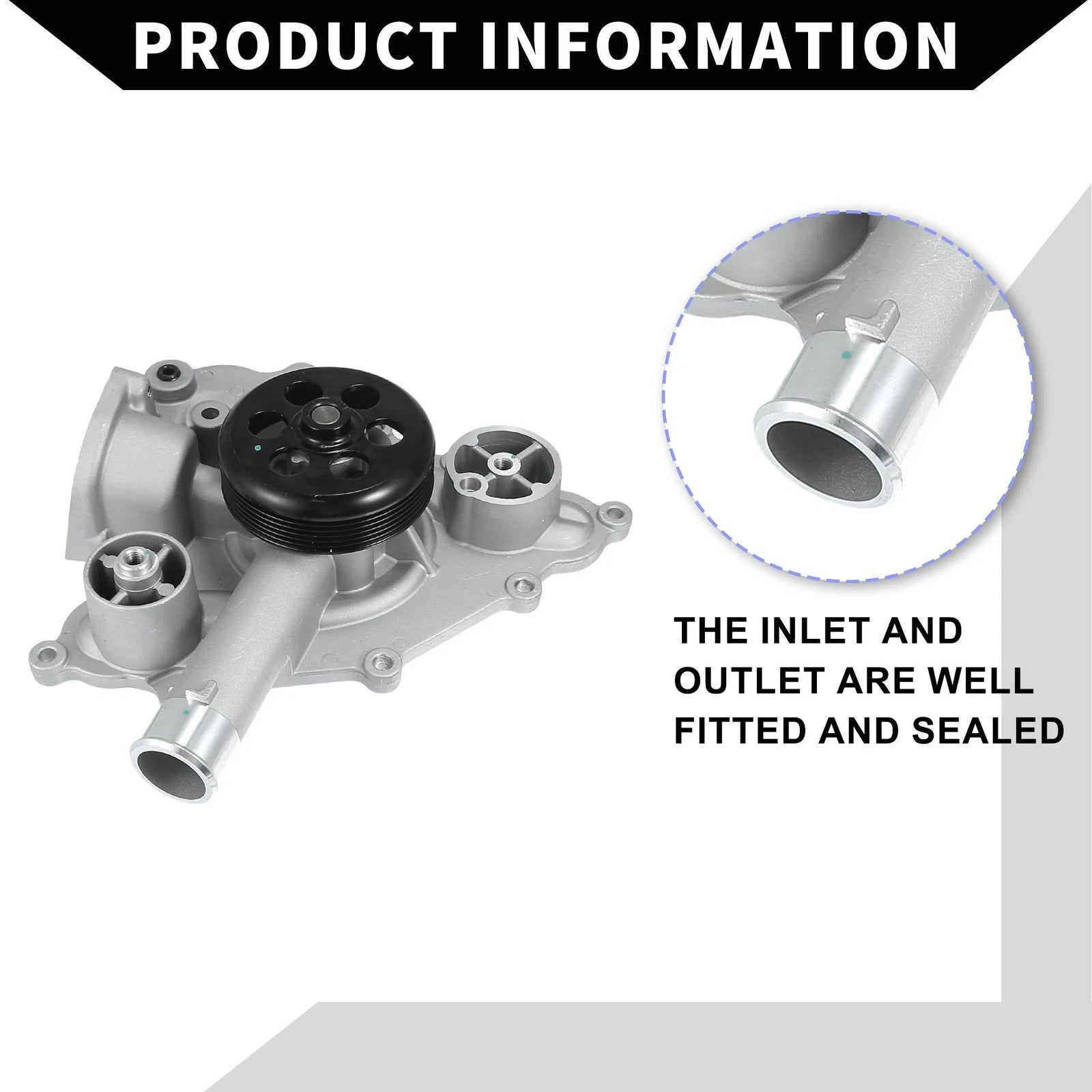 Water Pump for Chrysler 300 (2005–2010) No. 4792838AB with Rubber Band Kit