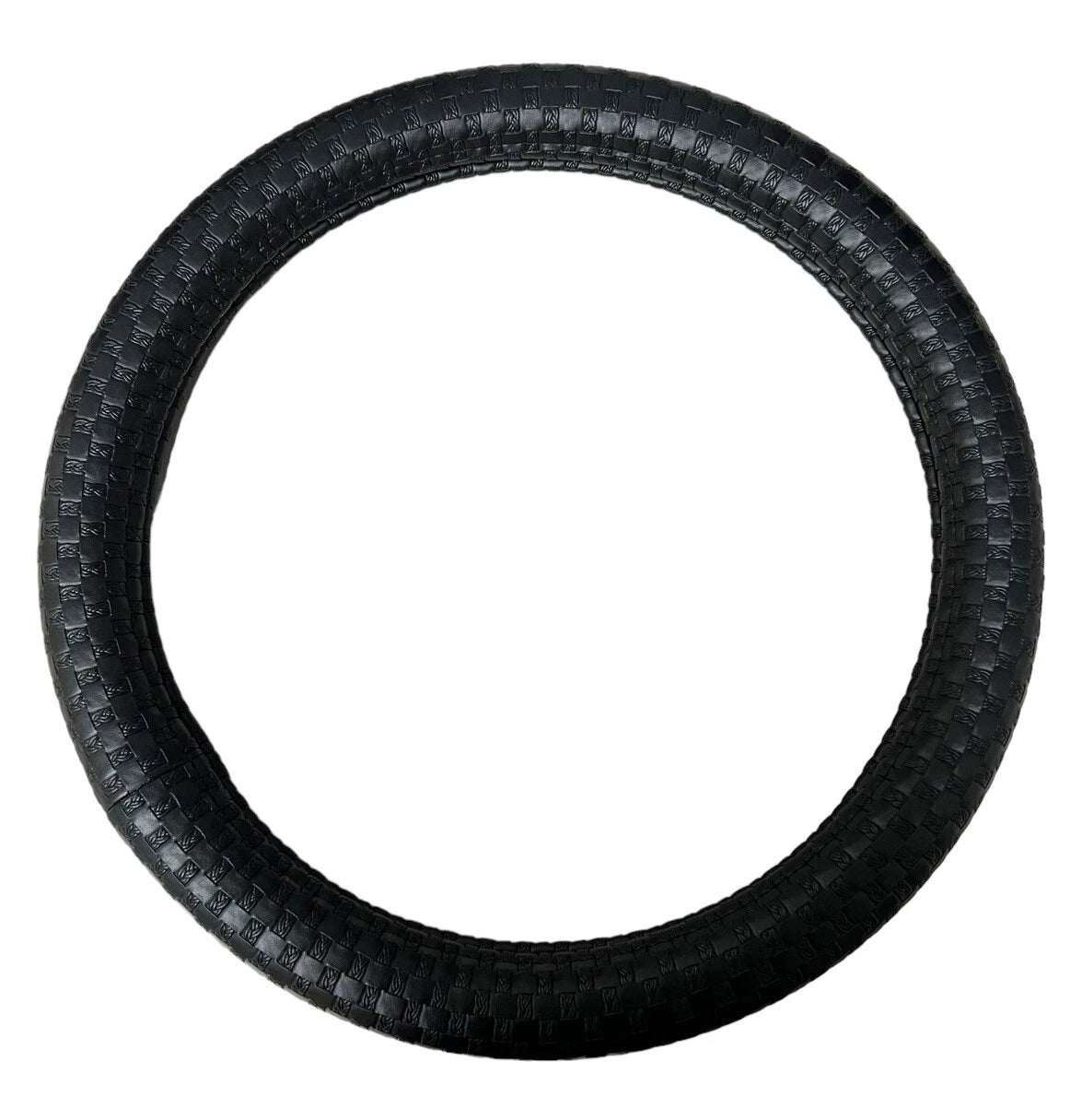 Steering Wheel Cover Black Cross Grids for Peterbilt Kenworth 18 Inch (18-19)