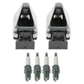 Set of 2 Ignition Coils & 4 G-Power Spark Plugs for Mercedes W202 C220 (1994–1996)