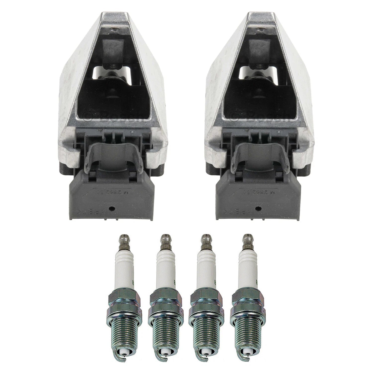 Set of 2 Ignition Coils & 4 G-Power Spark Plugs for Mercedes W202 C220 (1994–1996)