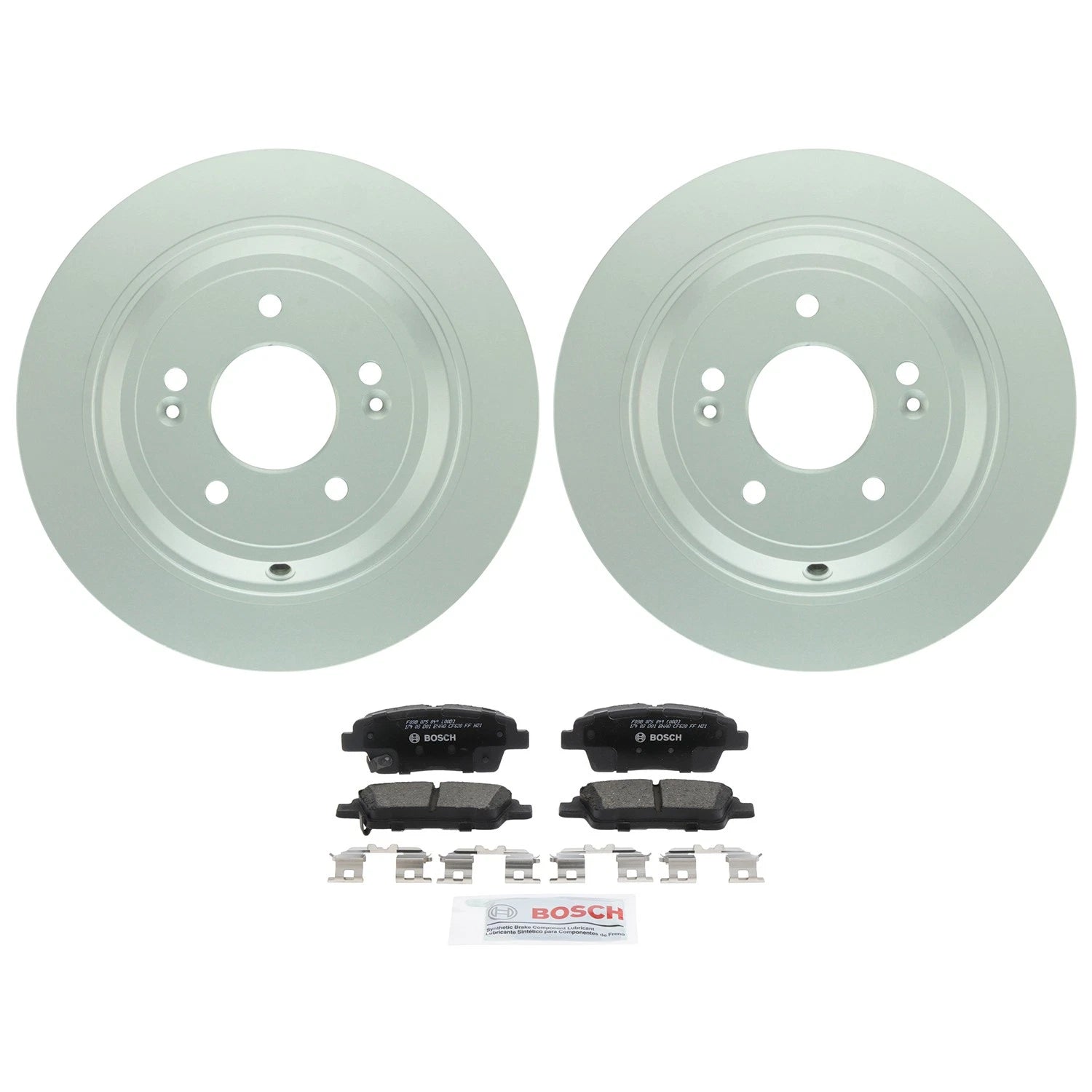 Bosch QuietCast Rear Rotors & Ceramic Brake Pad Kit for Genesis G80