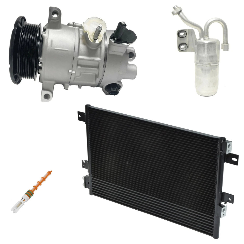 AC Compressor Kit With Condenser for Dodge Caliber 2.0L 2.4L (2007–2012)