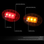 Set of 2 Clear LED Side Marker Lights for Ford Super Duty (1999–2010)