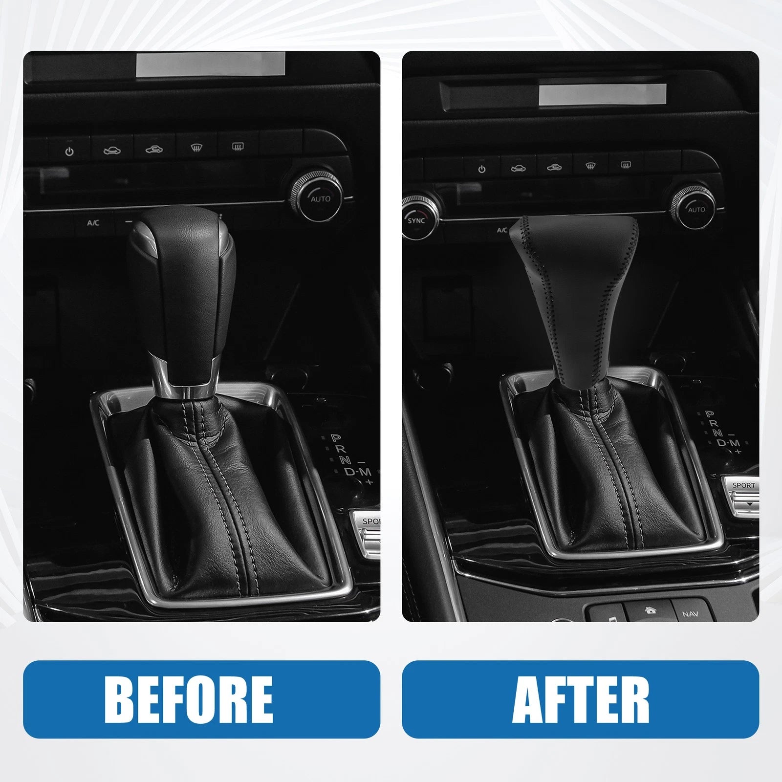Gear Shift Knob Cover for Honda CR-V (2017) Black