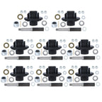 Set of 4 Trailer Hub Kits for 4" Trailers (Fits 1" Round Spindle)