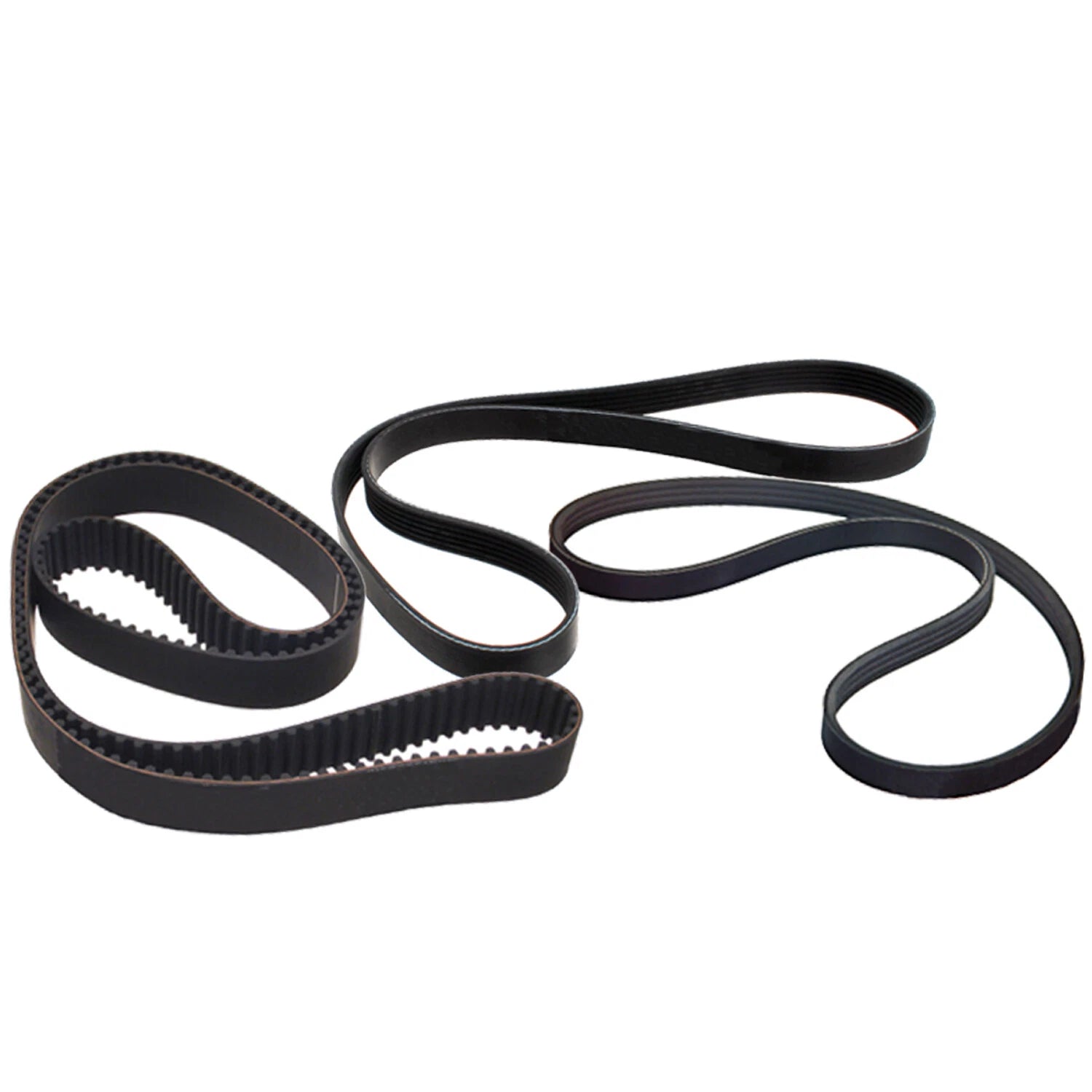 Timing Belt & 2 Serpentine Belts Kit for Lexus Toyota (OEM)