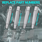 4PCS Exterior Door Handles for Chevy Silverado Tahoe GMC Sierra (2007–2013)