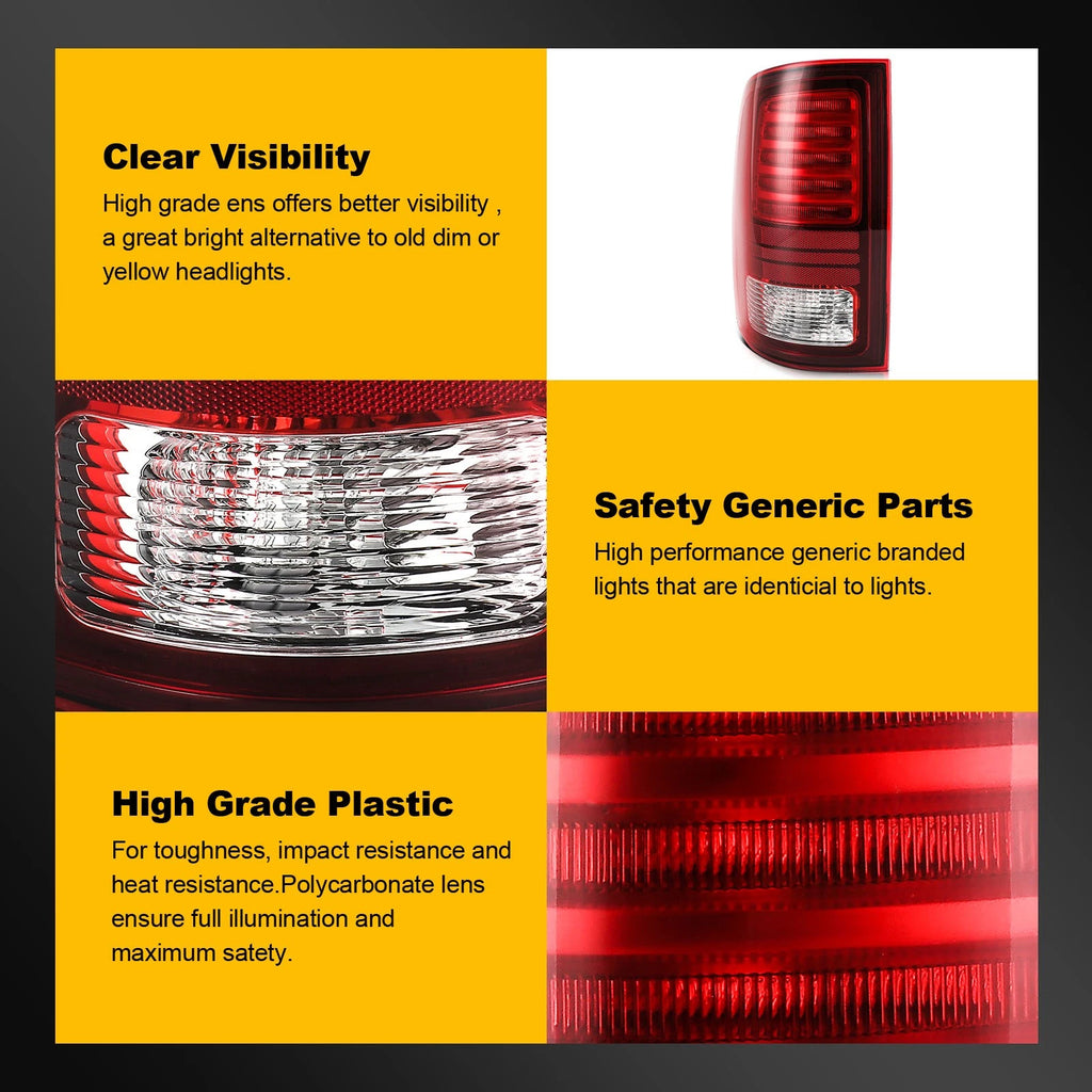 LED Tail Light for Ram 1500 2500 3500 (2013–2018)