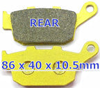 Set of 2 MC Front Rear Brake Pads for Kawasaki Z800 ZR800E (2013–2016)