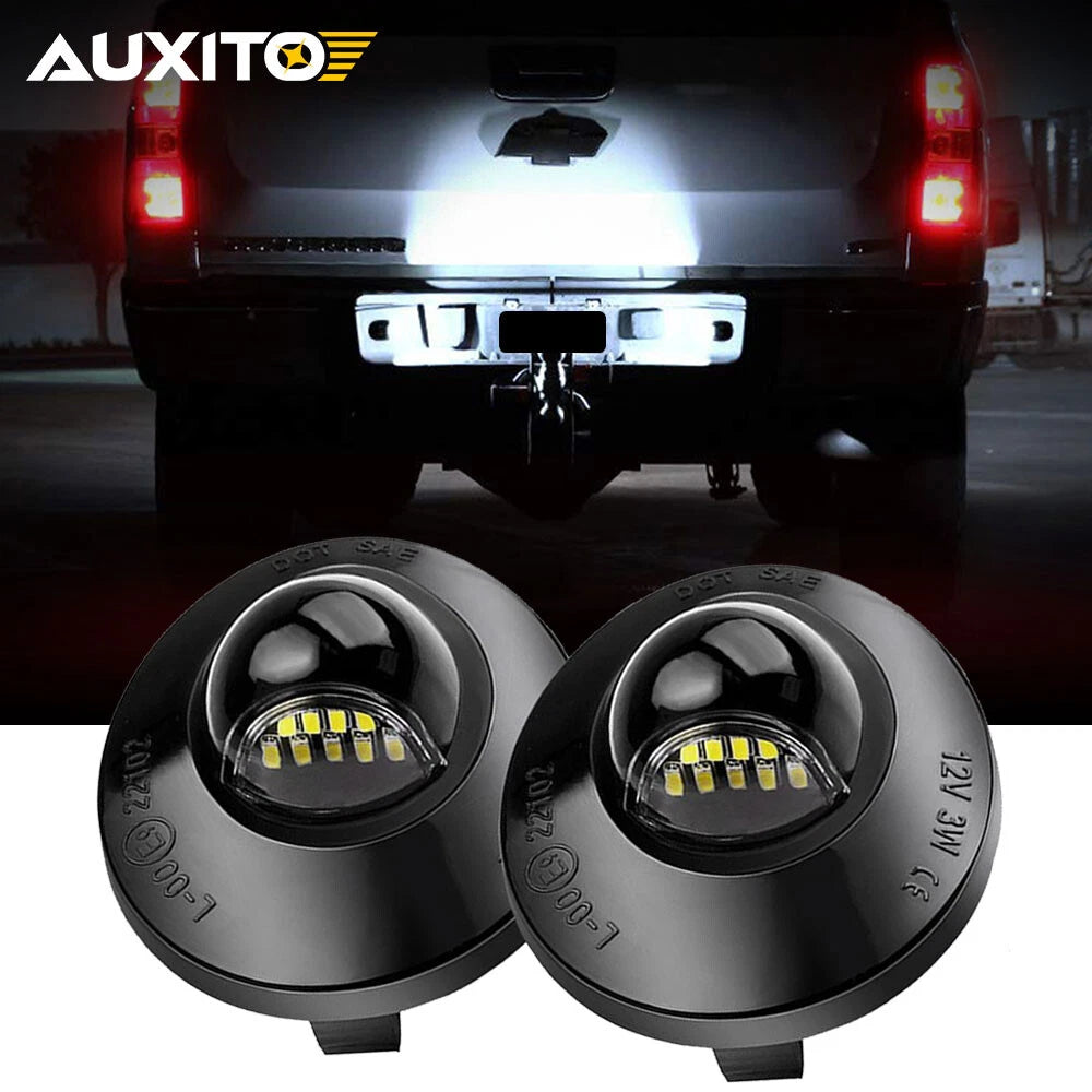 2X LED License Plate Lights for Ford F-150 F250 F350 (1990–2014)