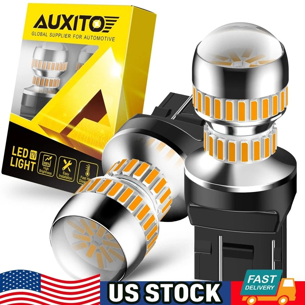 2X Amber 7443/7440 LED Front Turn Signal Light Bulbs for