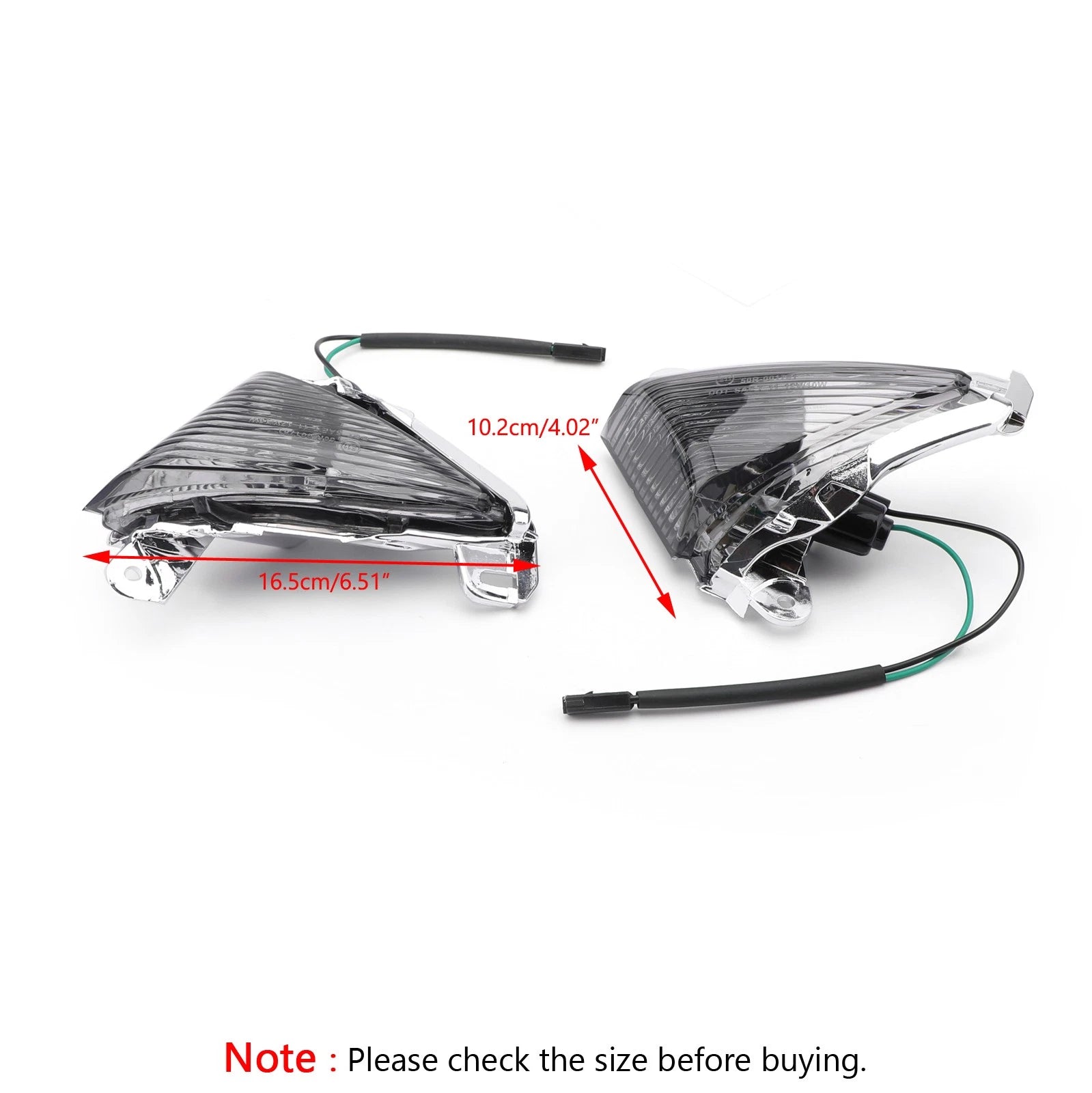 Front Turn Signal Lens for Kawasaki Ninja ZX6R ZX10R ZX14R EX650 ER-6N GTR1400