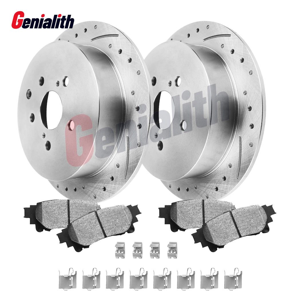 Brake Rotors & Pads Kit for Toyota Highlander Sienna Lexus RX350 (2001–2023)