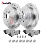 Brake Rotors & Pads Kit for Toyota Highlander Sienna Lexus RX350 (2001–2023)