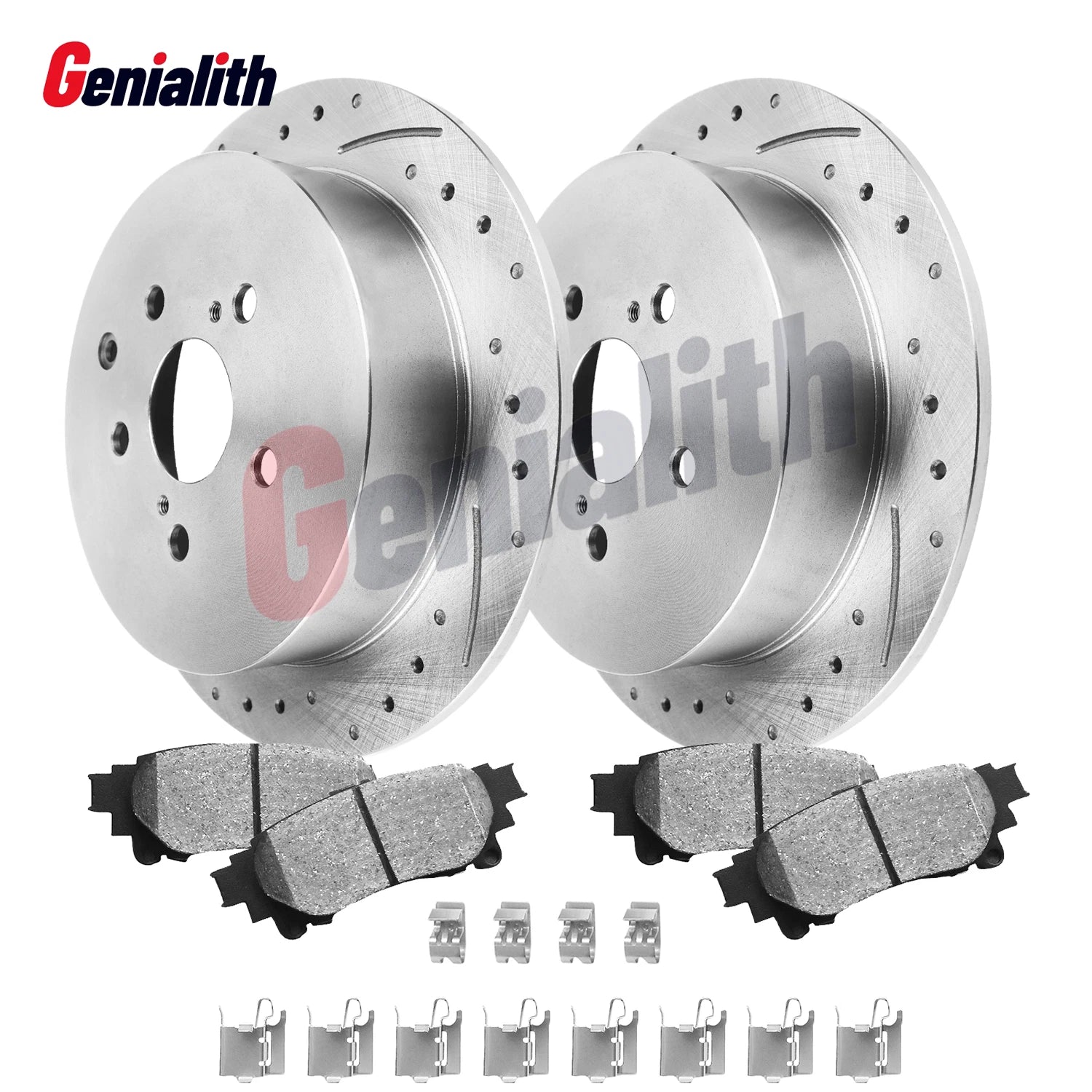 Brake Rotors & Pads Kit for Toyota Highlander Sienna Lexus RX350 (2001–2023)