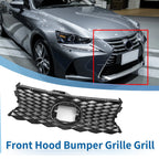 Front Upper Hood Bumper Grille for Lexus IS300 (2018–2021) No.5311253320 Black