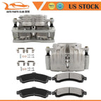 2X Front Brake Calipers & Ceramic Pads for GMC Envoy (2002-2005)