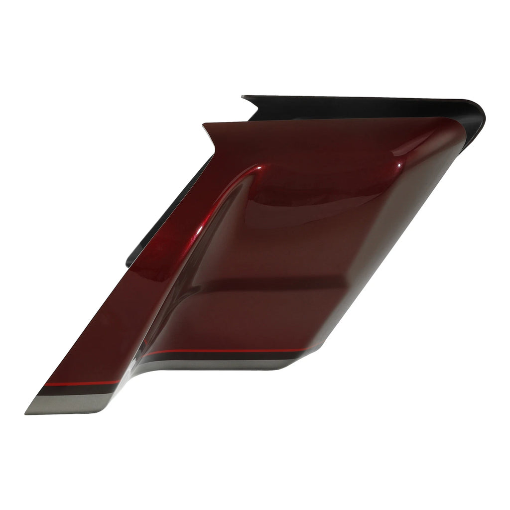 Stretched Side Covers for Harley Road Glide (2014–2024) Black Forest & Wineberry