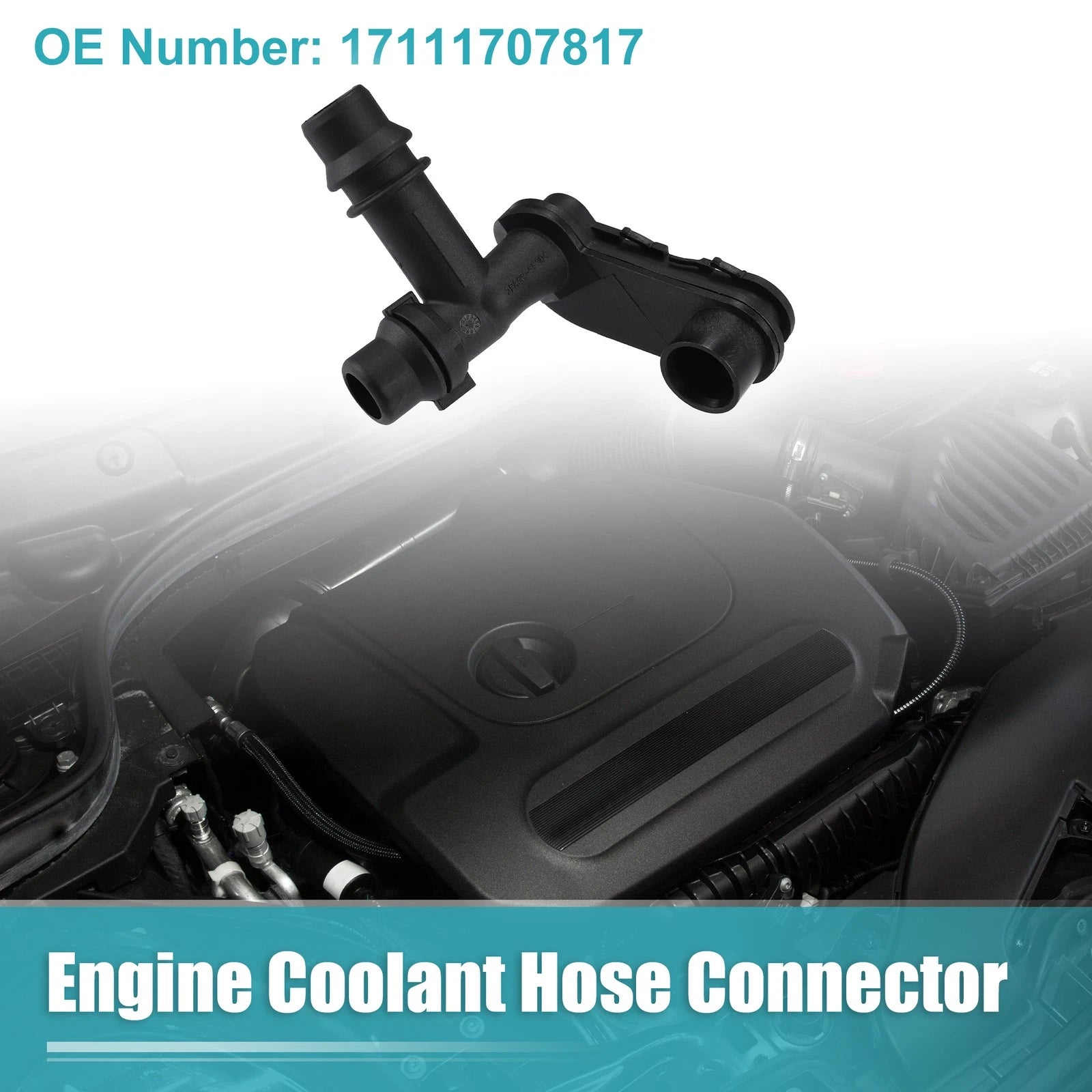 Engine Coolant Hose Connector for BMW 323i, 325i (1999–2000) No. 17111707817