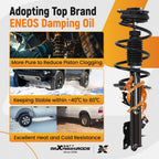 Set of 2 Front Struts w/Coil Springs for Nissan Rogue FWD (2008–2012)