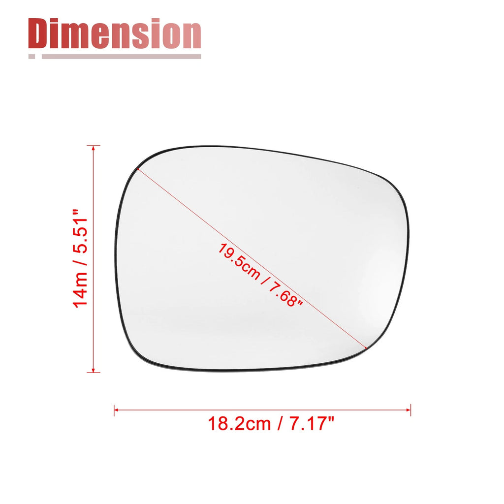 Heated Right Side Rearview Mirror Glass for BMW X3 (2004–2010)
