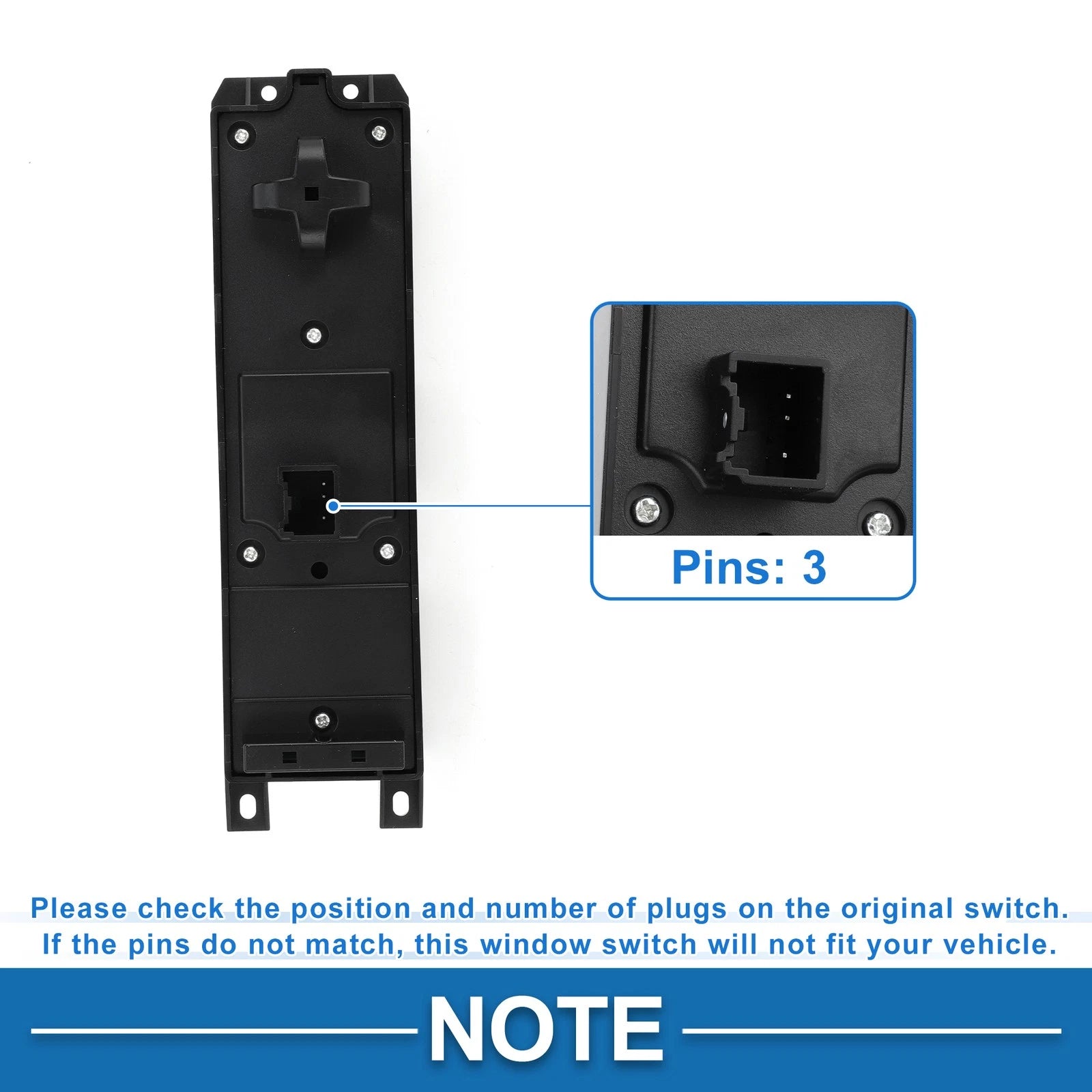 Front Power Window Switch for Ford Escape Focus Transit Connect (No.CV6Z14529A)