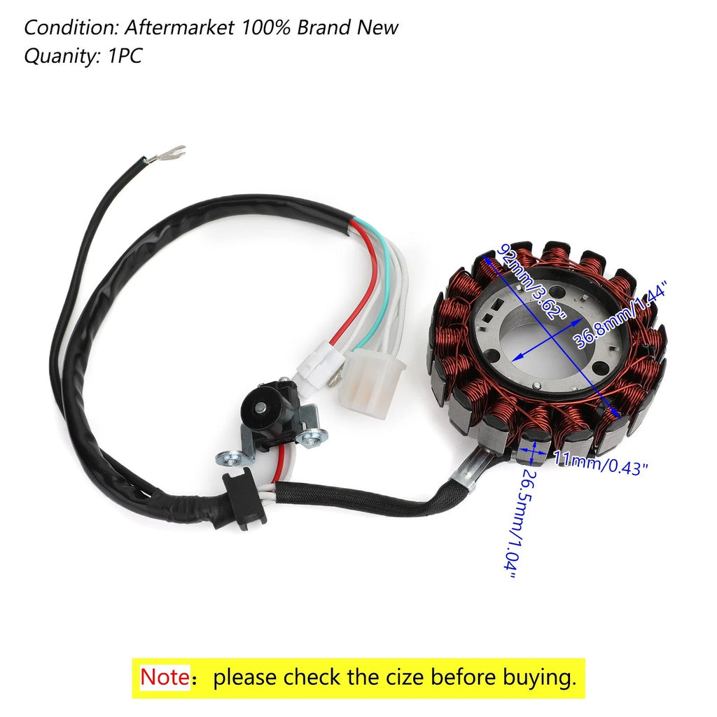 18-Pole Magneto Generator Stator for Yamaha YBR125ED/YB125SPD (2007–2014)