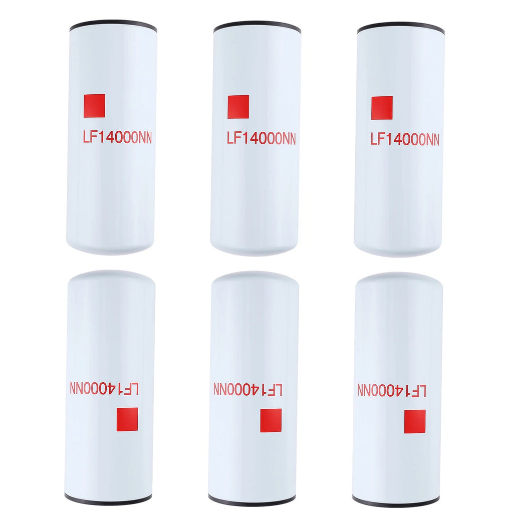 6 Pack Oil Filter for Cummins ISX (2007–2019) LF14000NN BD50000
