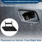 Front Right Washer Nozzle Cover Cap for Audi A3 (2008–2014) 1 Pcs