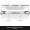 Chrome Front Bumper Impact Bar for GMC Sierra 1500 Limited (2022–2026)