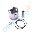 Piston Kit +0.50 & Piston Ring 346-00014 for Tohatsu Outboard 25 30HP (1990–2023)