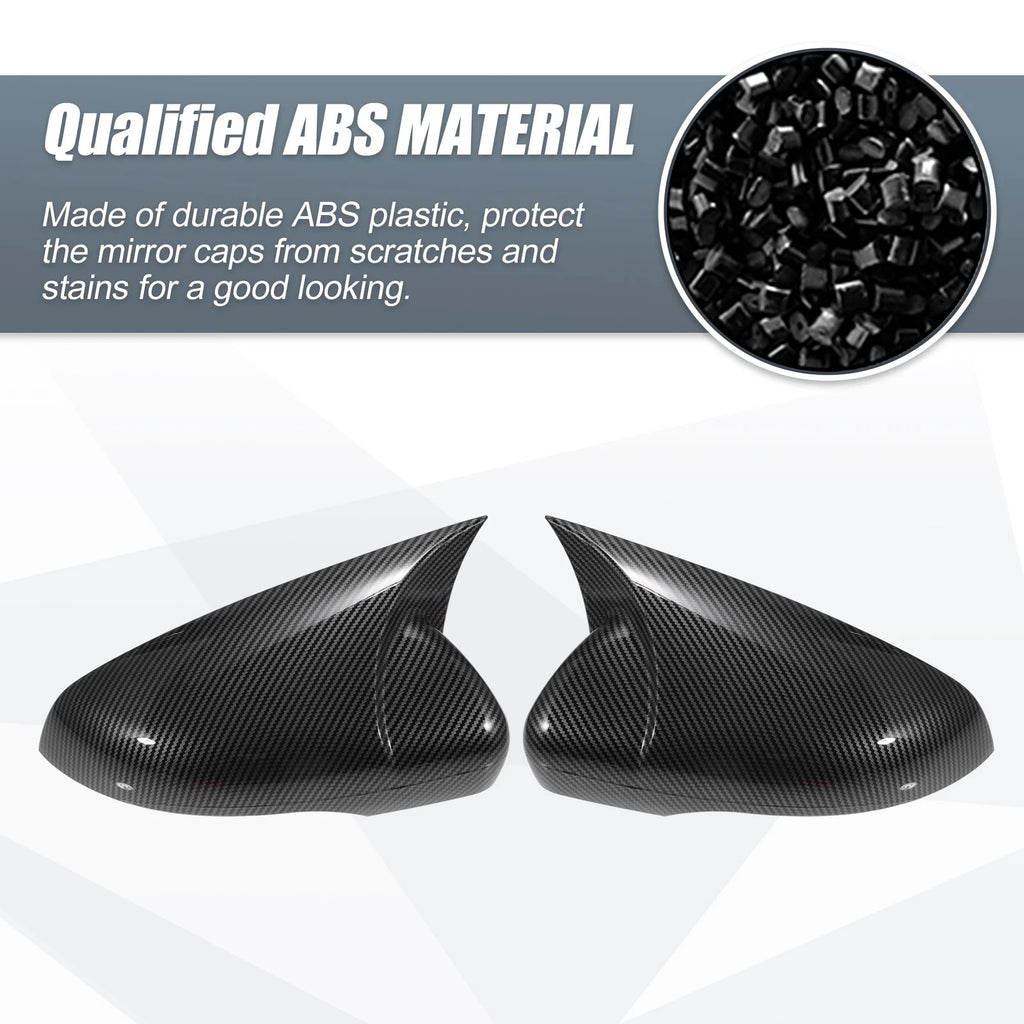 Pair Rearview Mirror Cover Overlay for Volkswagen Golf 6 (2009–2013)