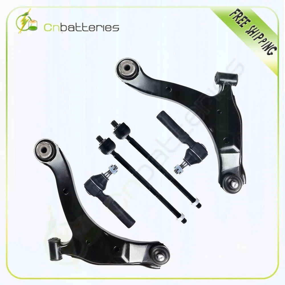 Set of 6 Lower Control Arms & Tie Rods for Chrysler PT Cruiser (2006–2010)