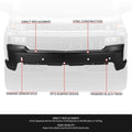 Front Bumper Face Bar for Chevy Silverado 1500 LTD (2019–2022) w/ Sensor Holes