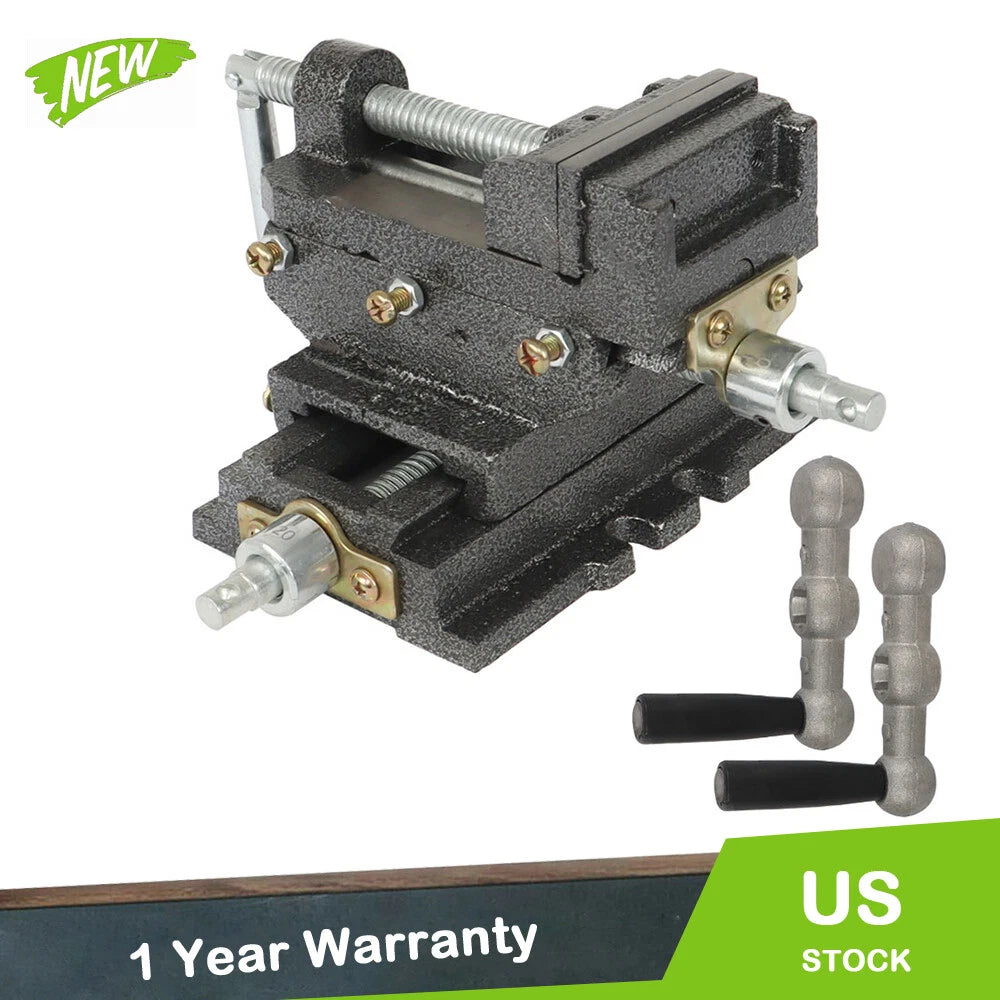 2-Way Clamp for Milling Machine Cross Slide Vise Drill Press