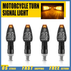 Set of 4 Smoke Amber Turn Signal Lights for BMW Ducati CB350 Honda 450 500 750 CBR